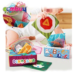 KB017604 KB017608-9 KB017611 KB017614 - Cartoon cognitive napkin boxes can't tear washable baby paper tissue box